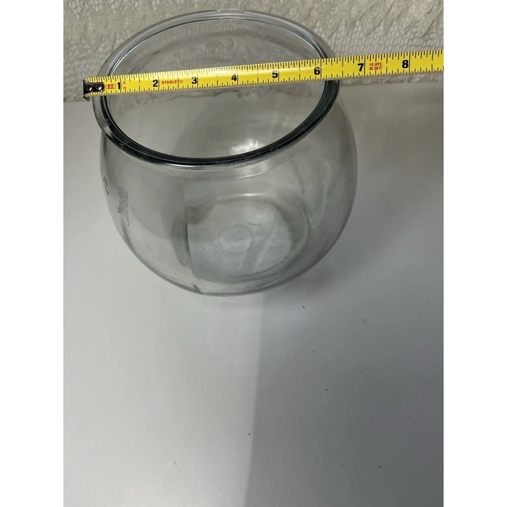 1‎ Gallon Footed Fish Bowl Super Thick Glass Multi Purpose Easy Cleanup Durable